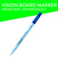Vision Board Marker blau